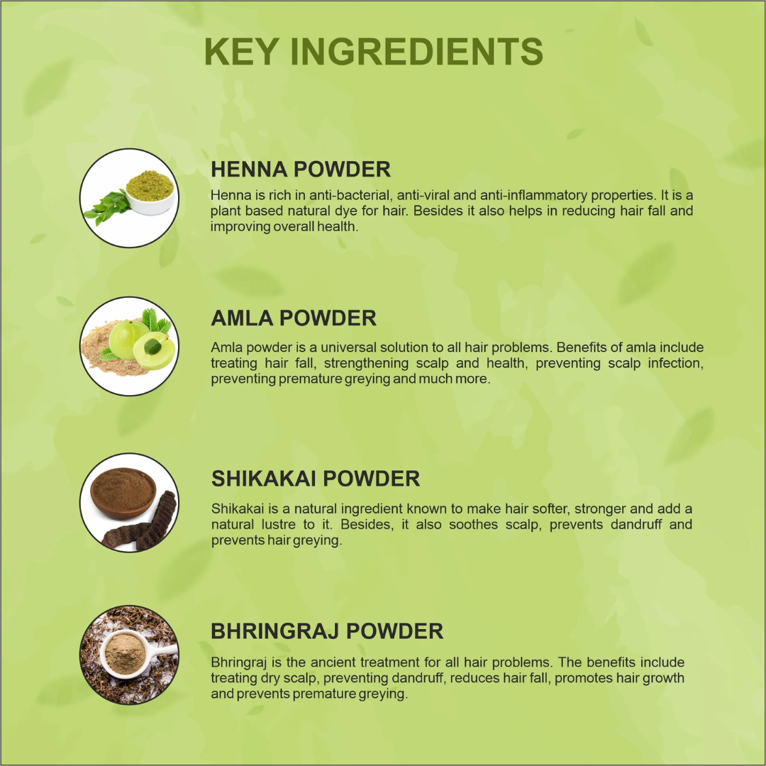 Picture of Vagad's Khadi Herbal Black Hair Mehndi - 100g