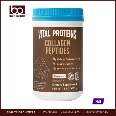 Picture of Vital Proteins Grass Fed Collagen Peptides Powder, Promotes Hair, Nail, Skin, Bone and Joint Health - Hydrolyzed Collagen - Chocolate, 13.5 oz
