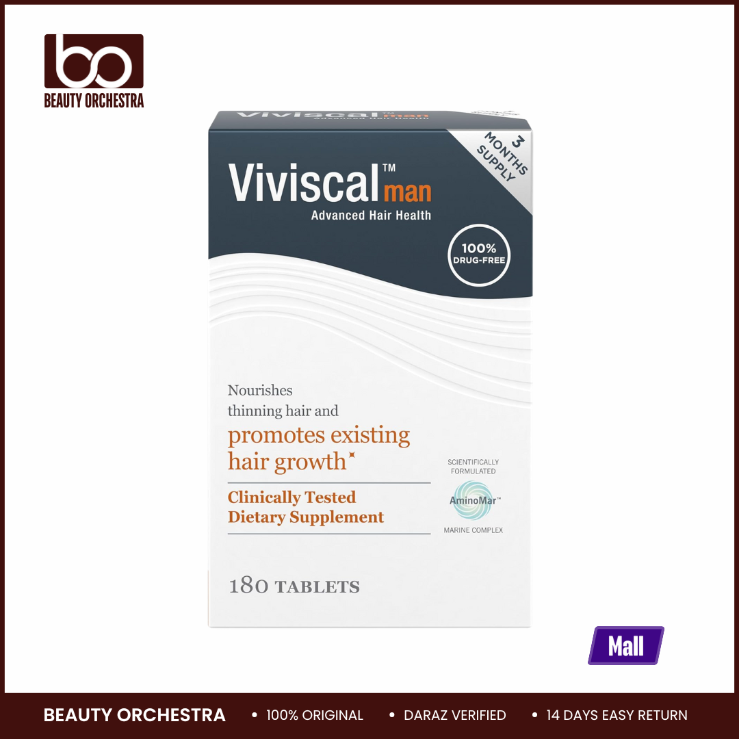 Picture of Viviscal Men's Hair Growth Supplements for Thicker Fuller Hair Clinically Proven Collagen Complex 180 Tablets 3 Month Supply