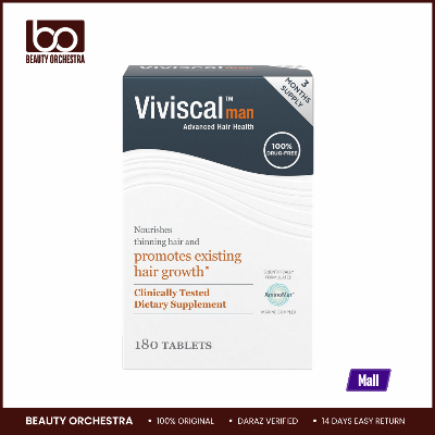 Picture of Viviscal Men's Hair Growth Supplements for Thicker Fuller Hair Clinically Proven Collagen Complex 180 Tablets 3 Month Supply
