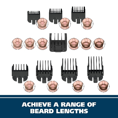 Picture of Wahl Groomsman Rechargeable Beard Trimmer kit for Mustaches Nose Hair and Light Detailing and Grooming with Bonus Wet/Dry Battery Nose Trimmer