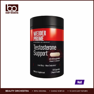 Picture of Weider Prime Testosterone Support - Men's Nutrition - Enriched with Vitamins & Minerals - 120 Capsules