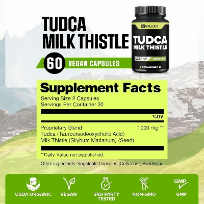 Picture of WELBUDA Tudca Milk Thistle 1000mg - 60 Vegan Capsules
