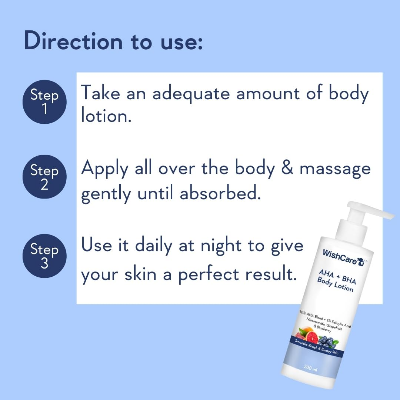 Picture of WishCare AHA + BHA Body Lotion - 200ml