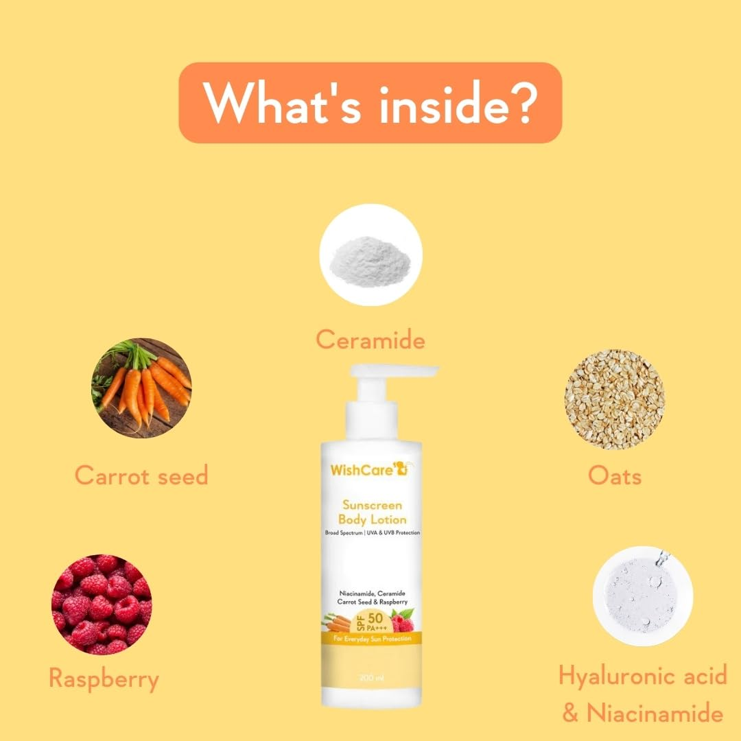 Picture of WishCare SPF 50 Sunscreen Body Lotion - 200ml
