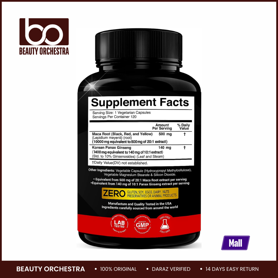 Picture of X Gold Maca with Korean Panax Ginseng Ultra Concentrated - 120 Counts