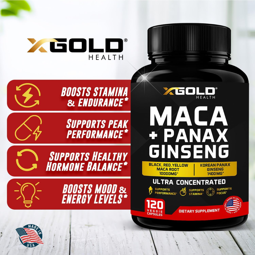 Picture of X Gold Maca with Korean Panax Ginseng Ultra Concentrated - 120 Counts