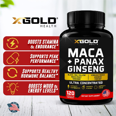 Picture of X Gold Maca with Korean Panax Ginseng Ultra Concentrated - 120 Counts