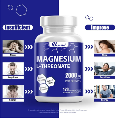 Picture of YAAHARO Magnesium L -threonate 2000 mg - 120 capsules