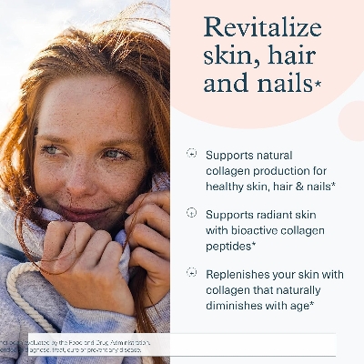 Picture of Youtheory Advanced Collagen - 6,000 mg Collagen with Vitamin C - for Hair, Skin & Nails - Supplements for Women & Men - 290 Tablets (45-Day Supply)