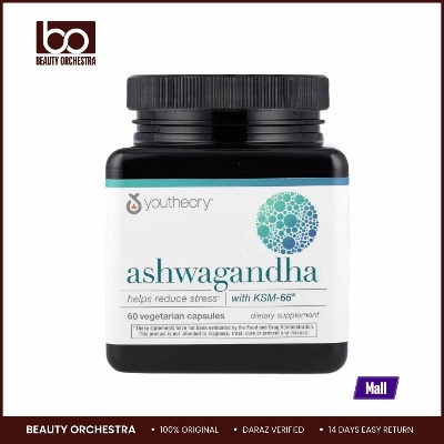 Picture of Youtheory, Ashwagandha, 60 Vegetarian Capsules