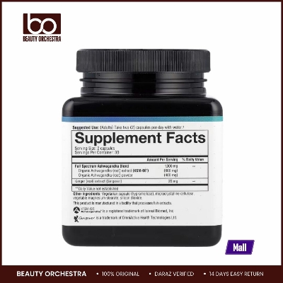 Picture of Youtheory, Ashwagandha, 60 Vegetarian Capsules