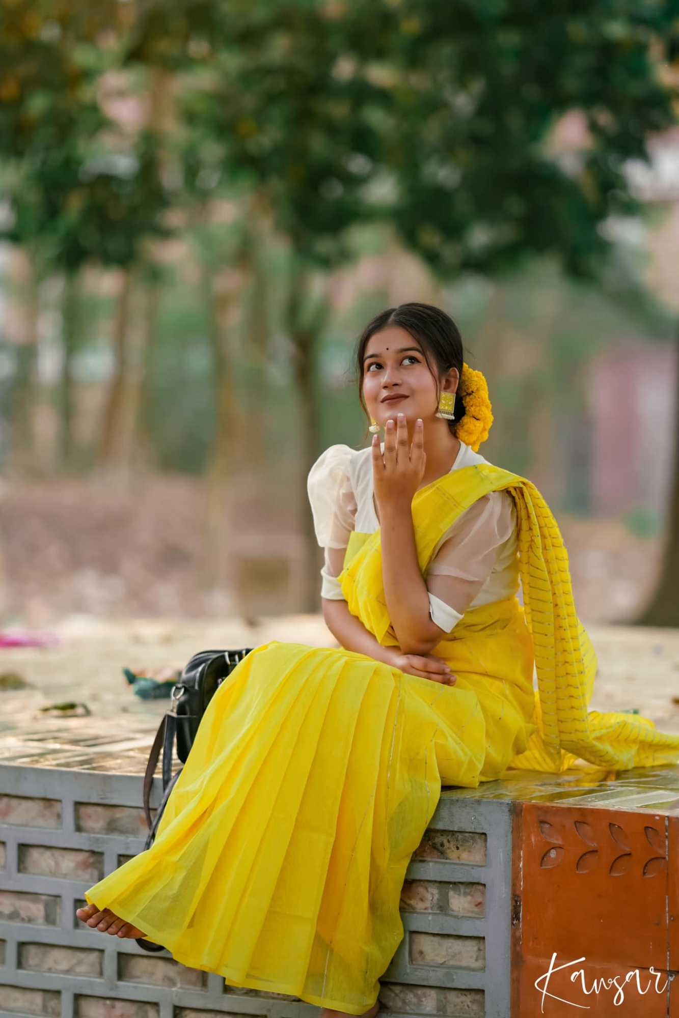 Picture of Saree Combo Gift Set (Yellow Touch Special)