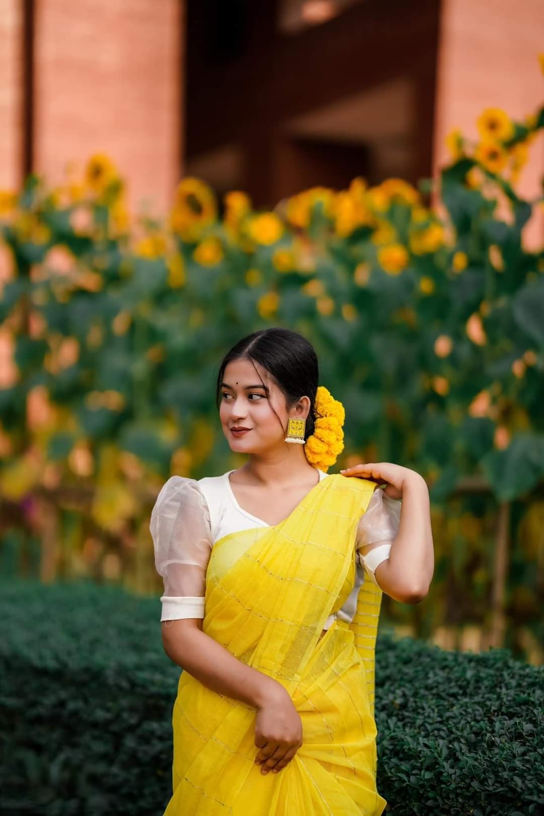 Picture of Whimsical Indispensable -Quality And Durablity -Fashionable Half Silk Chumki Tangail Tat Saree For Women - Sari- Innovative