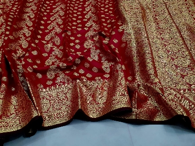 Picture of Tangail Katan Saree Combo Gift Set- Sari Churi Necklace Earrings Mirror Chocolate Mehedi Tip Golap Love Chocolate Box etc