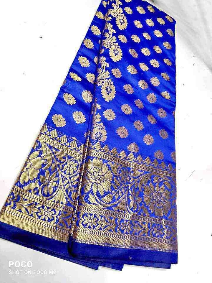 Picture of Tangail Katan Saree For girls and women No Blouse pcs