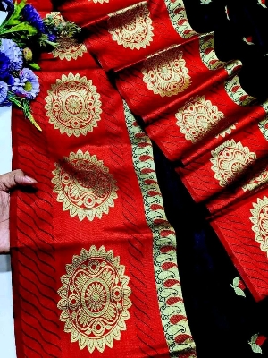 Picture of Tangail Soft Silk Lota Katan Saree (Chaka Katan)