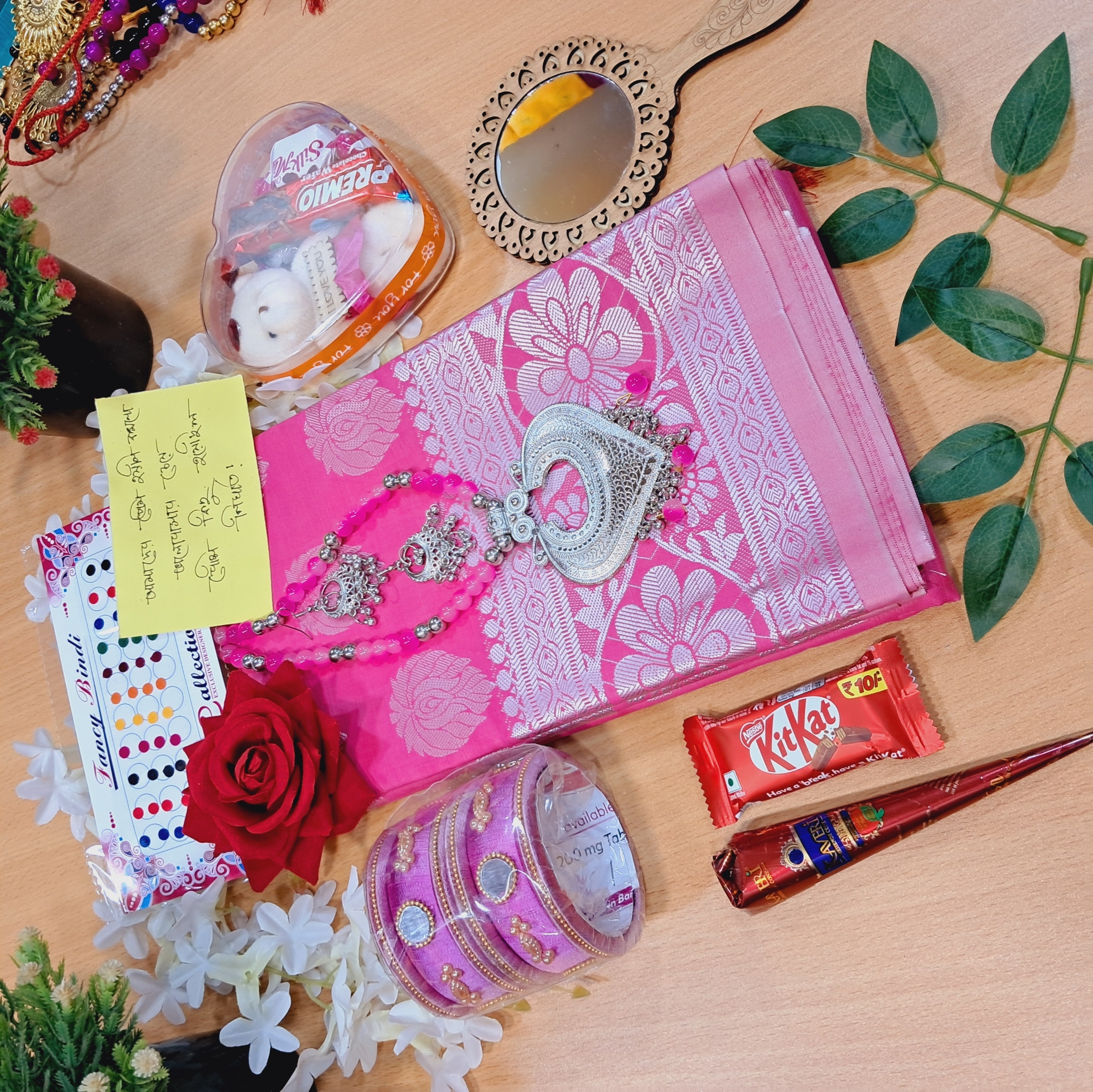 Picture of Exclusive Fashionable Saree Combo Set For Women Silk Katan Saree Combo Gift Set For Girls