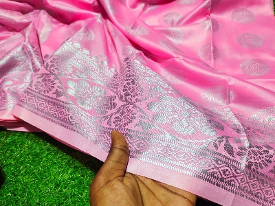 Picture of Exclusive Fashionable Saree Combo Set For Women Silk Katan Saree Combo Gift Set For Girls