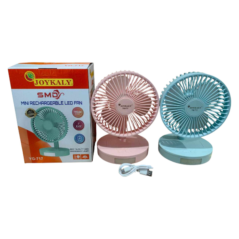 Picture of JOYKALY YG-717  Rechargeable Lithium Battery Strong Wind Portable Desk / Table Fan