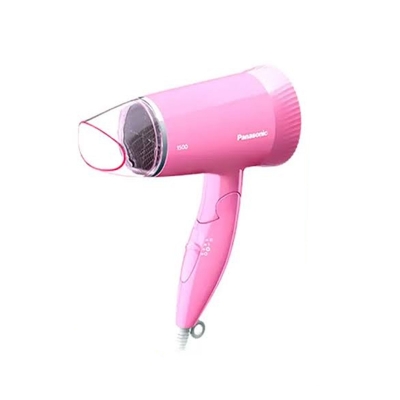 Picture of Panasonic 1500W Low Noise Hair Dryer, Comfortable and Quiet Blow-Drying, Silent Design, Set Nozzle, Foldable Handle, Cool Setting, 3 Airflow Settings, Pink (EH-ND57-P)
