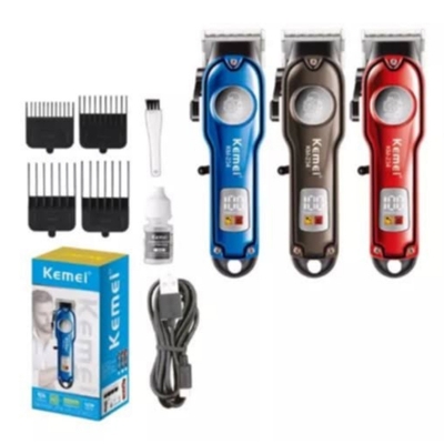 Picture of Kemei KM-234 Professional LCD Electric Hair Clipper For Men's Hair Trimmer Rechargeable Shaver Razor Metal Barber Hair Cutter Machine