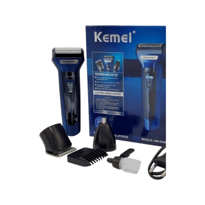 Picture of Kemei Km-6330 3 In 1 Professional Hair Trimmer Super Grooming Kit Shaver Clipper Nose Trimmer