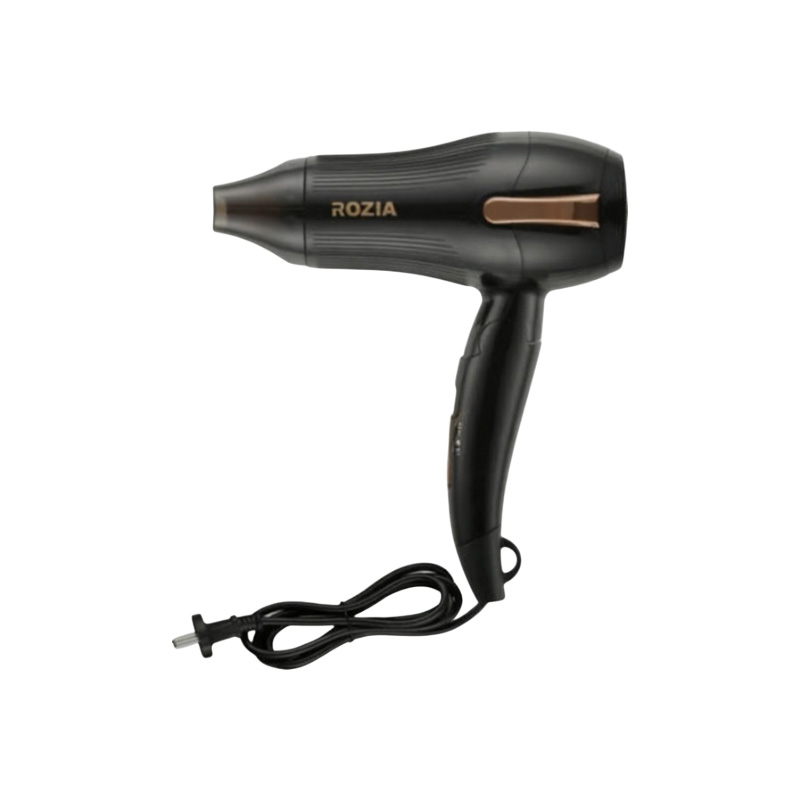 Picture of Rozia HC-8170 Foldable Ionic Hair Dryer 1200W Portable Lightweight Blow Dryer Two-Speed Temperature Adjustable Blowdryer Fast Drying Negative Ion Hairdryer Anti-Overheating