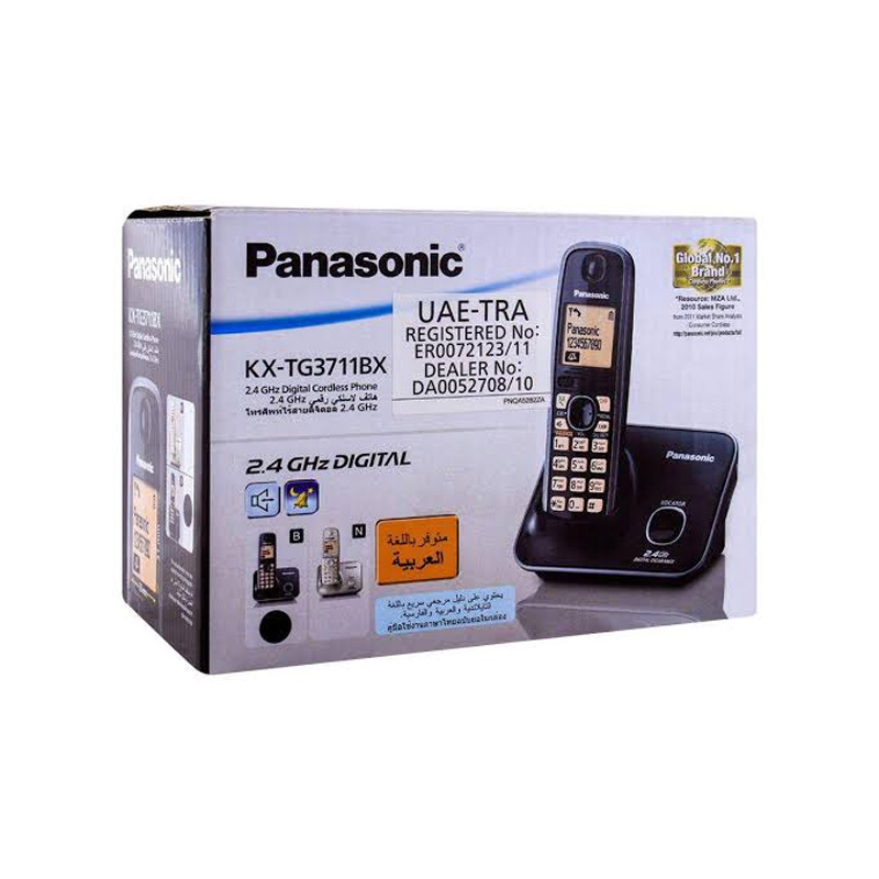 Picture of Panasonic KX-TG3711BX 1.8" LCD Screen Digital 2.4 GHz Cordless Phone