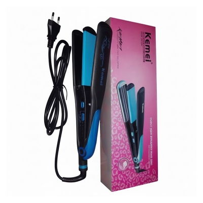 Picture of Kemei KM -2209 2 in 1 Creative Hair Straightener Curling Iron