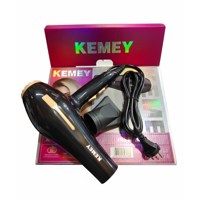 Picture of Kemey-KM-2376/2378 - 1000W ( 2 in ! ) Powerful-Professional-Heavy-Duty-Hair-Dryer-for-Unisex - Black