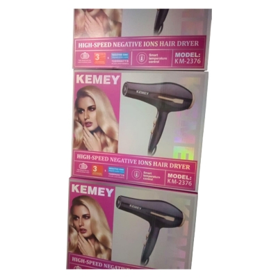 Picture of Kemei KM-2376 1000W Hot and Cold Powerful Professional Heavy Duty Hair Dryer for Unisex