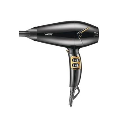 Picture of VGR V-423 Professional Salon Series Hair Dryer 1800-2200W DC Motor 3 Heat Setting Independent Cool Shot Styling Comb Nozzle Overheating Protection with Turbo Function & 2 Speed Setting