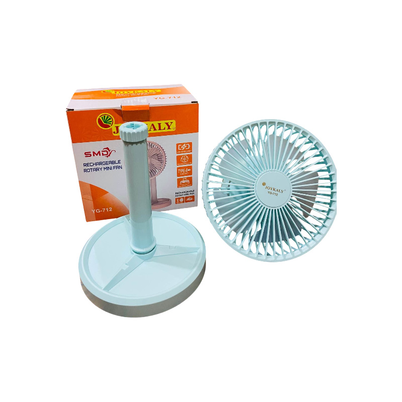 Picture of JOYKALY YG-712 Rechargeable Lithium Battery Strong Wind Portable Desk / Table Fan