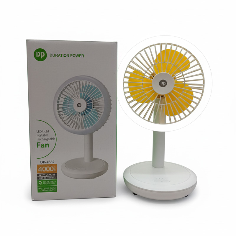 Picture of DP-7632 Rechargeable 4000mAh Lithium Battery Strong Wind Multiple Modes Portable Fan With Lamp