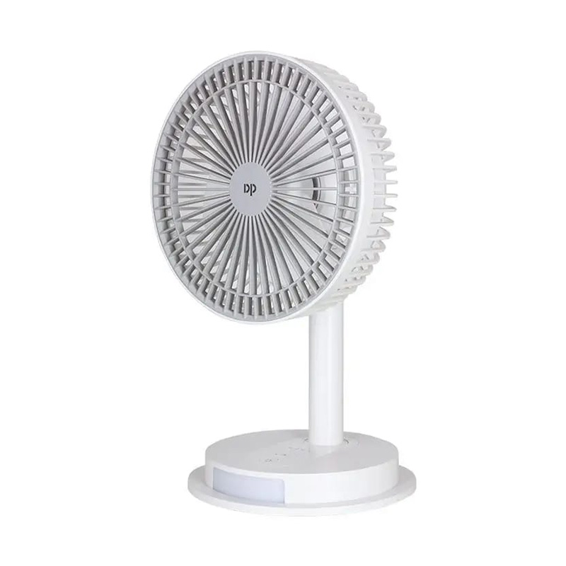 Picture of DP 7627 (RECHARGEABLE PORTABLE USB FAN with led light) 4000mah 15 hours long battery backup
