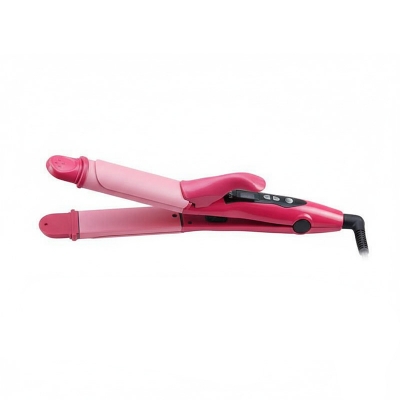 Picture of Digital Hair Straightener and Curling Iron KM 1298 - Pink