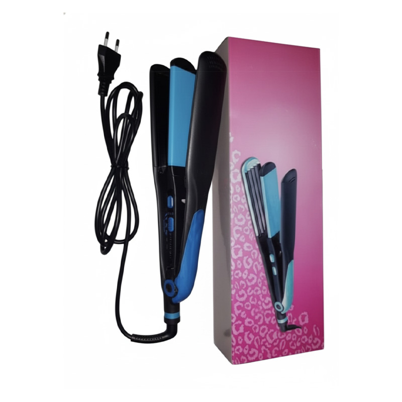 Picture of Kemei KM -2209 Professional Hair Flat Iron Curler Hair Straightener Irons 110V-220V EU Plug Tourmaline Ceramic Coating Styling Tools