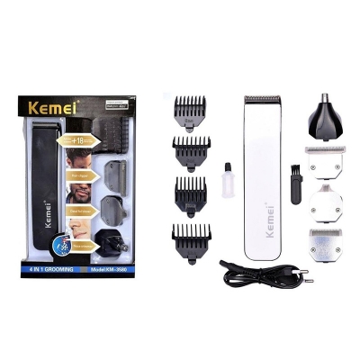 Picture of Kemei KM 3580 4 in 1 Rechargeable Professional Grooming Kit