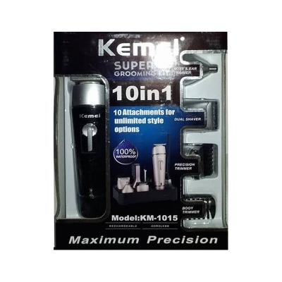 Picture of Kemei KM - 1015 5 in 1 Electric Washable Nose Ear Body Hair Trimmer