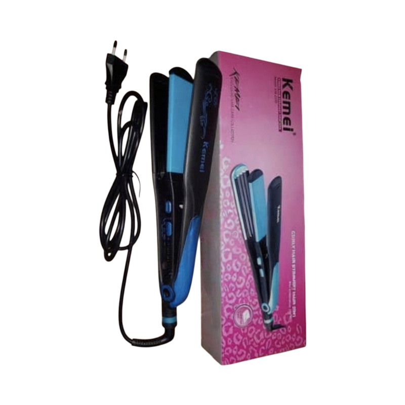 Picture of Kemei KM -2209 2 in 1 Creative Hair Straightener Curling Iron