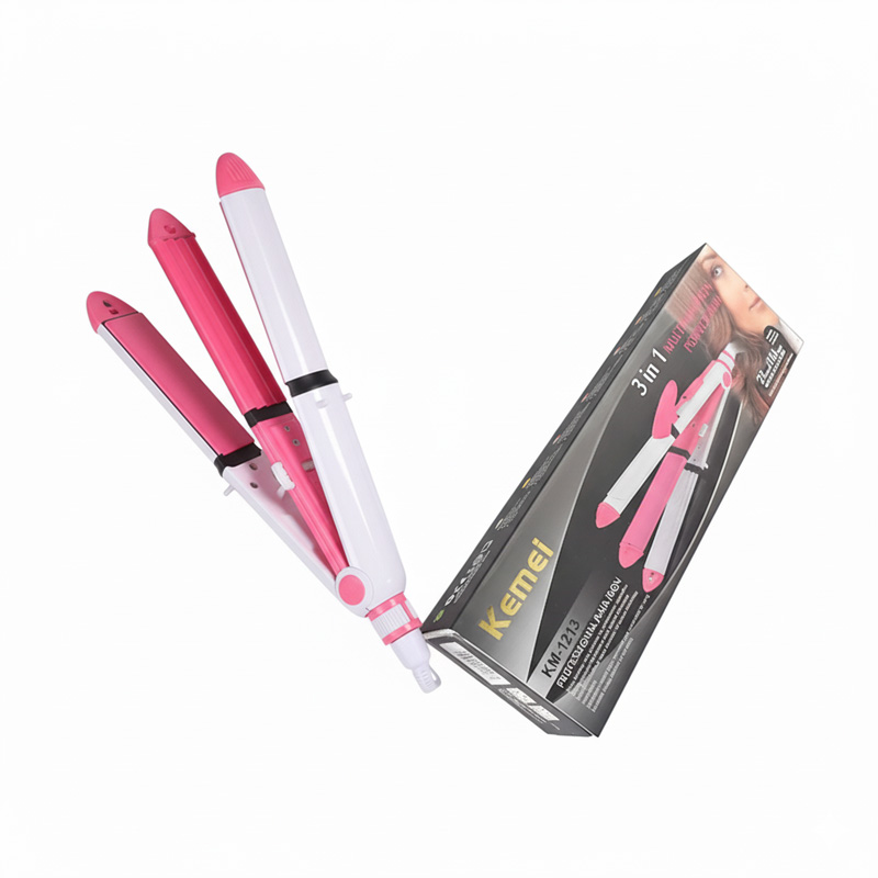 Picture of Kemei KM-1213 - 3 in 1 Professional Hair Straightener Wave  Curler