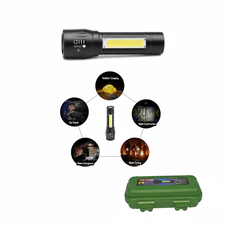 Picture of Zoom Powered Aluminium led geepas light with Ni-Cd Battery - 009