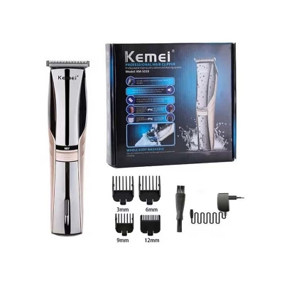 Picture of kemei Km-5018 Professional Washable  Rechargeable Hair Clipper Electric Shaver Beard Trimmer Men