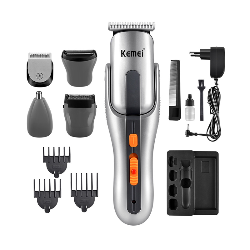 Picture of Kemei KM-680A Rechargeable Professional 8 in 1 Cordless Hair Beard Trimmer Clipper for Men