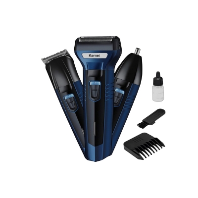 Picture of Kemei Km-6330 3 In 1 Professional Hair Trimmer Super Grooming Kit Shaver Clipper Nose Trimmer
