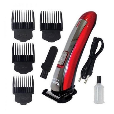 Picture of Kemei KM-7055 Beard Trimmer With 4 Different Size Clippers.