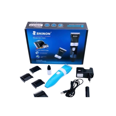 Picture of SHINON SH-1928 Professional Rechargeable Hair Clipper & Beard Trimmer-Black & Blue