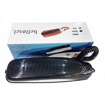 Picture of HelloTel TS-200 Plus Telephone White, Black & Maroon Color