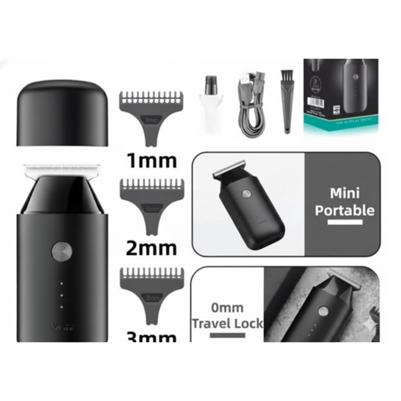 Picture of VGR V-932 zero cutting machine rechargeable cordless beard shaver electric travel mini model hair trimmer for men